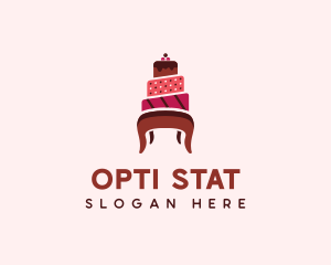 Dessert Cake Chair logo design