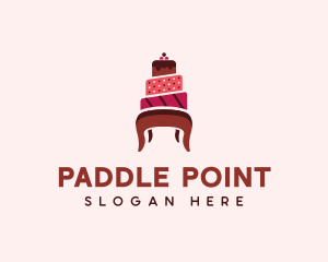 Dessert Cake Chair logo design