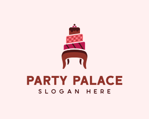 Dessert Cake Chair logo design