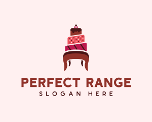 Dessert Cake Chair logo design