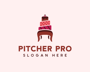 Dessert Cake Chair logo design