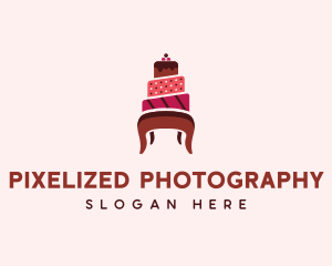 Dessert Cake Chair logo design