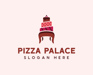 Dessert Cake Chair logo design