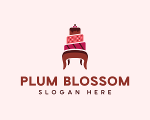 Dessert Cake Chair logo design