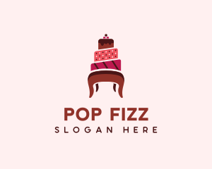 Dessert Cake Chair logo design