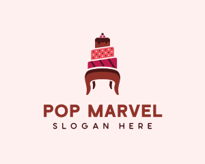 Dessert Cake Chair logo design