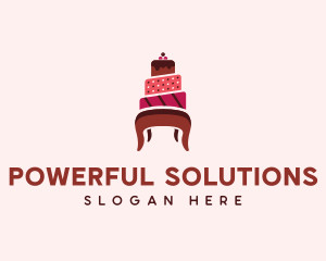 Dessert Cake Chair logo design