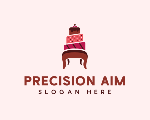 Dessert Cake Chair logo design