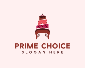 Dessert Cake Chair logo design