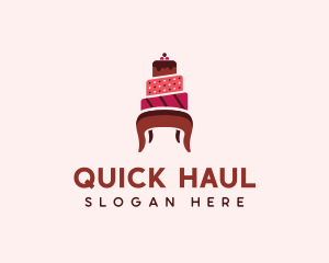 Dessert Cake Chair logo design