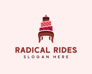 Dessert Cake Chair logo design