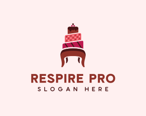 Dessert Cake Chair logo design