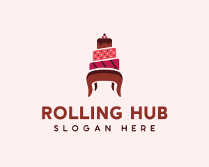 Dessert Cake Chair logo design