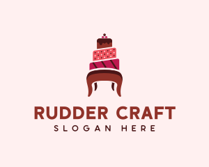 Dessert Cake Chair logo design