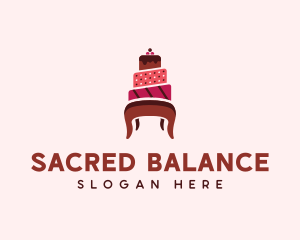 Dessert Cake Chair logo design