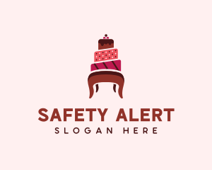 Dessert Cake Chair logo design