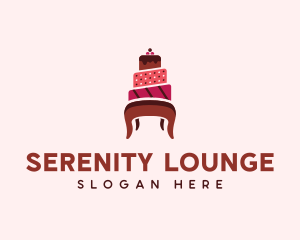 Dessert Cake Chair logo design