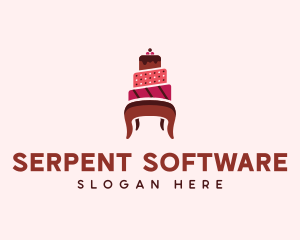 Dessert Cake Chair logo design