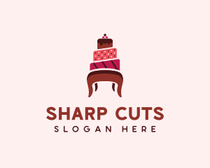 Dessert Cake Chair logo design