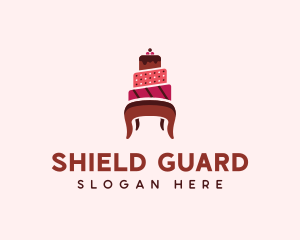 Dessert Cake Chair logo design