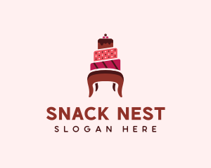 Dessert Cake Chair logo design