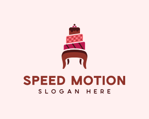 Dessert Cake Chair logo design