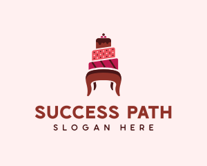 Dessert Cake Chair logo design