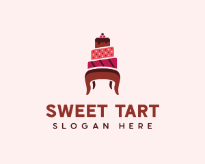 Dessert Cake Chair logo design