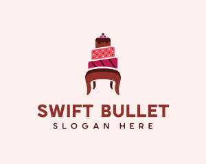 Dessert Cake Chair logo design