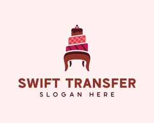 Dessert Cake Chair logo design