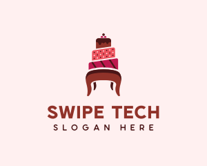 Dessert Cake Chair logo design