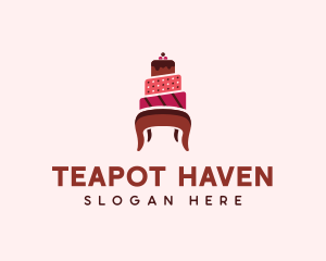 Dessert Cake Chair logo design