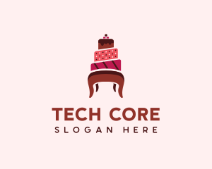 Dessert Cake Chair logo design