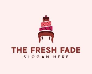 Dessert Cake Chair logo design