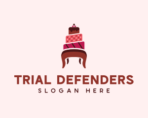 Dessert Cake Chair logo design