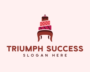 Dessert Cake Chair logo design