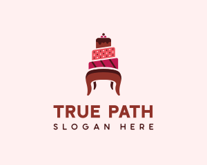 Dessert Cake Chair logo design