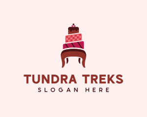 Dessert Cake Chair logo design