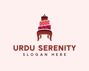 Dessert Cake Chair logo design