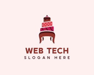 Dessert Cake Chair logo design