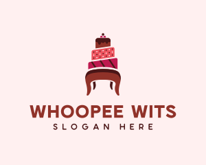 Dessert Cake Chair logo design