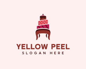 Dessert Cake Chair logo design