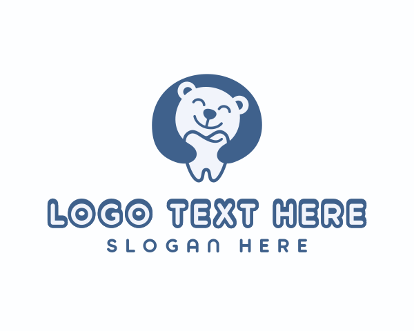 Bear Dental Tooth logo