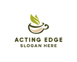 Green Tea Cup logo design