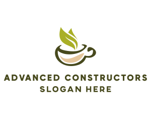 Green Tea Cup logo design