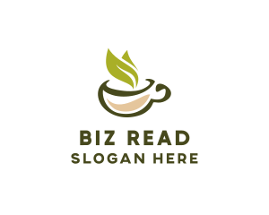 Green Tea Cup logo design