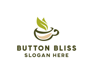 Green Tea Cup logo design