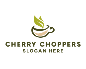 Green Tea Cup logo design