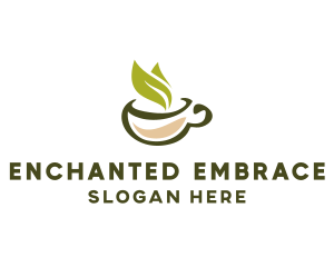 Green Tea Cup logo design