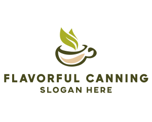 Green Tea Cup logo design